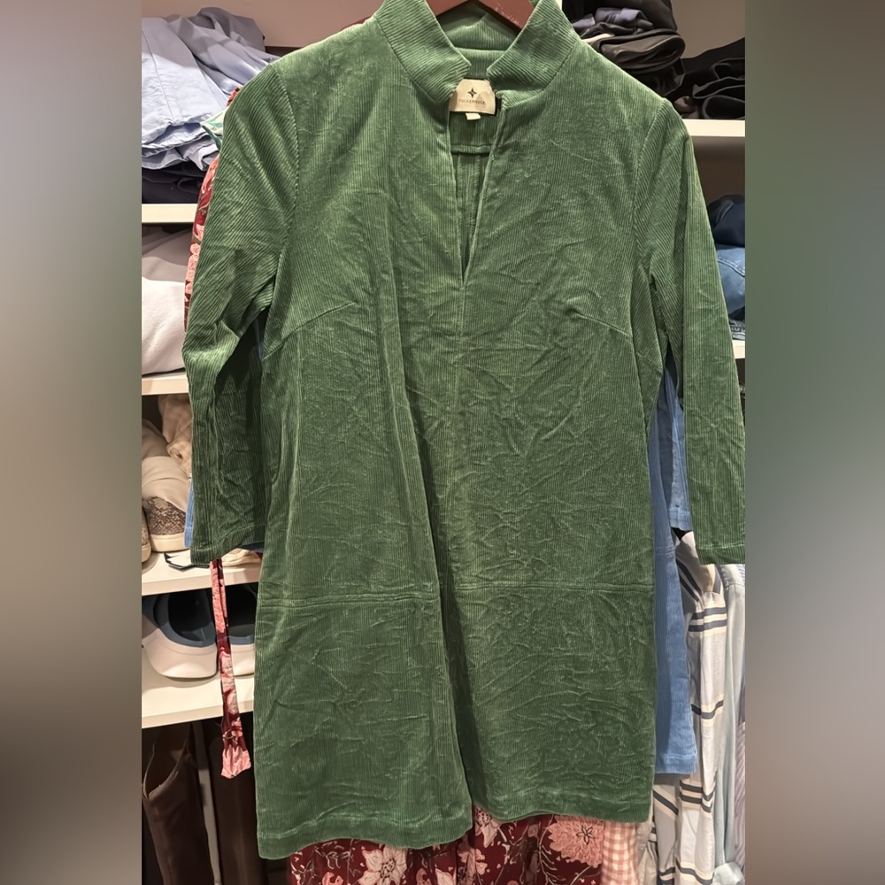 Tuckernuck Green Corduroy Dress